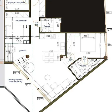 Luxury 80m2 With Balcony Downtown * Selanik